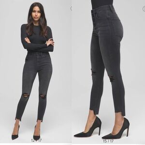 Good American High Waist Crop Skinny‎ Jeans